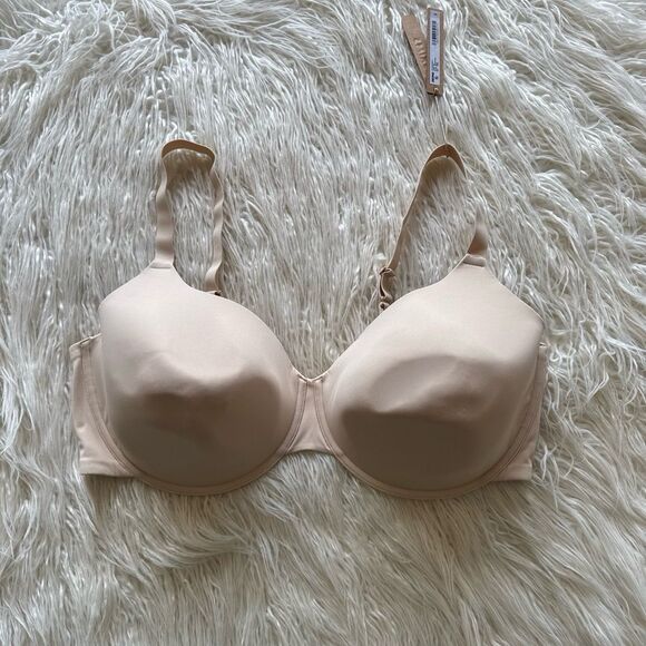 Skims Fits Everybody T-Shirt Bra Sand Size 44DDD - Picture 1 of 11